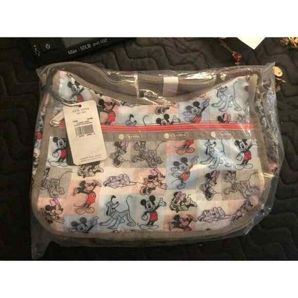 LeSportsac Disney Mickey and Friends Deluxe Medium Weekender Bag HARD TO FIND - Picture 2 of 3